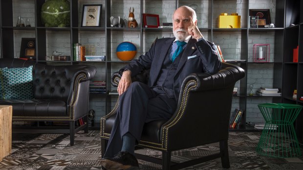 Vinton Cerf designed key building blocks of the internet in the 1970s and 80s. Now a Google executive, he says he wishes he had been able to build encryption into TCP/IP from the beginning.