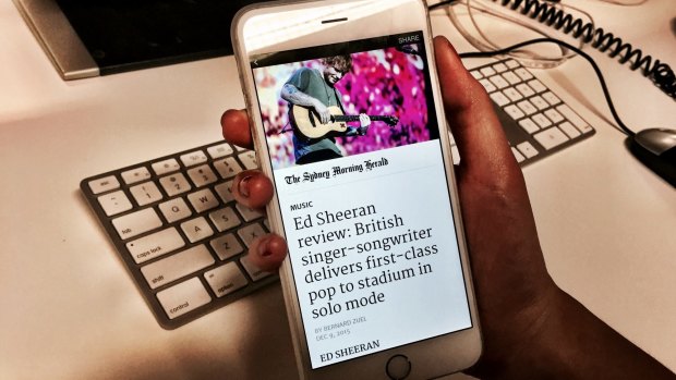 Facebook's Instant Articles display inside the Facebook app itself, meaning quicker access for users.