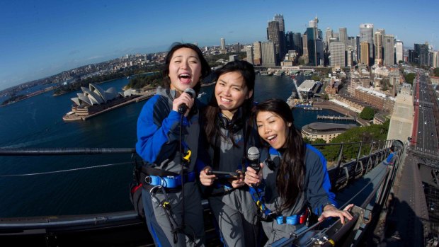 Karaoke BridgeClimb allows participants to belt out a Chinese or K-pop song atop the Harbour Bridge.