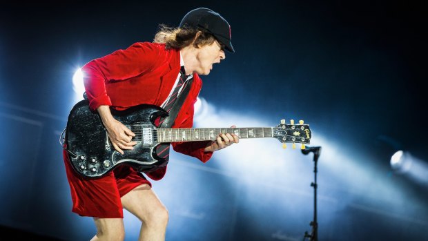 Angus Young is the sole original member left in AC/DC.