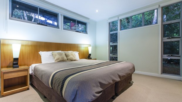 Spacious bedrooms are the norm at O'Reilly's Rainforest Retreat.