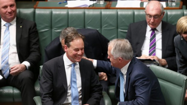 "Now Greg, I know you're keen, but only the big dogs get to wear the blues ties from here on in. Got it? Good. Send Barnaby over."