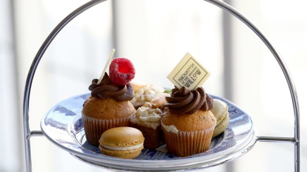 Cakes for tea at Mackintosh at the Willow.