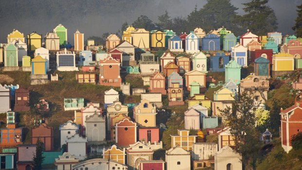 The famous Chichicastenango cemetery.