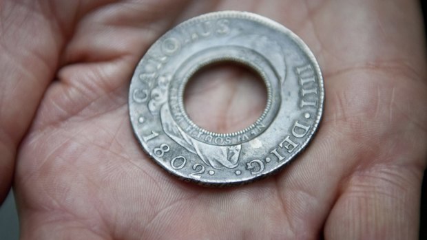 The holey dollar coin is in near-perfect, condition, Ms Downie says.