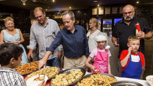 Bill Shorten at the 20th Man Youth Fund annual kids' Christmas party in Melbourne.