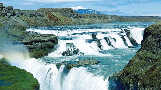 Gullfoss Falls, Iceland.
