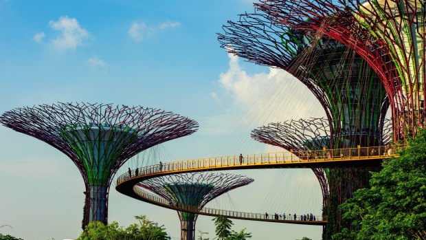 Stay three nights for the price of two at the four-star Hotel Miramar, close to the popular attraction Supertrees, in Singapore.