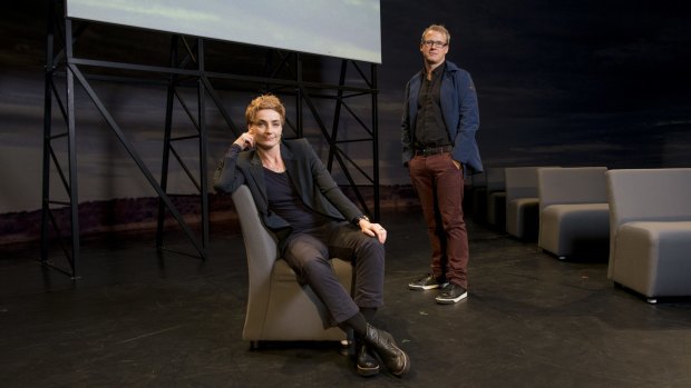 Chunky Move choreographer, dancer, and artistic director Anouk van Dijk and director Falk Richter.