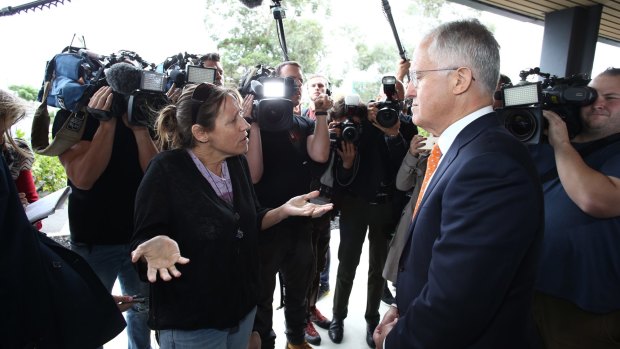 Melinda talks with Mr Turnbull.