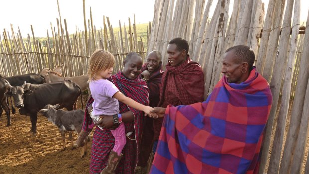 Meeting the Maasai.