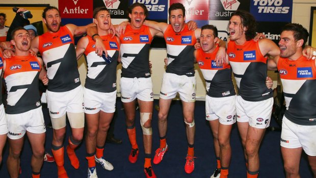 A club on song: The Giants have had plenty of reason to celebrate this season.