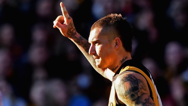 Damien Hardwick wants Dustin Martin to continue his scintillating form against Hawthorn.