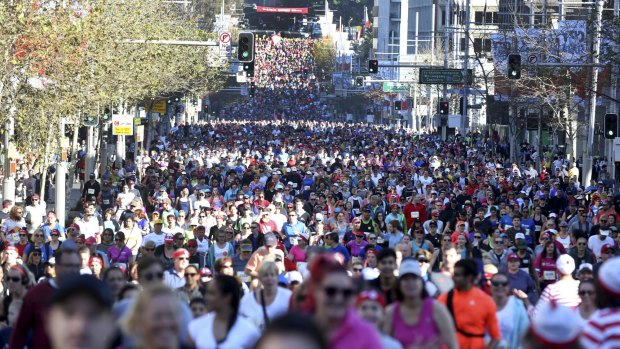Runners in the Sun-Herald City2Surf in August 2015.
