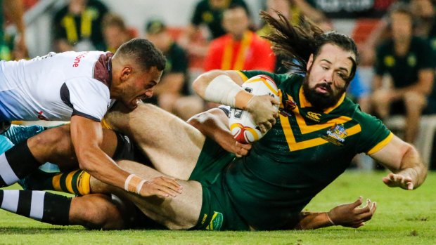 Playing with pain: Aaron Woods is eager for a six-week rest.