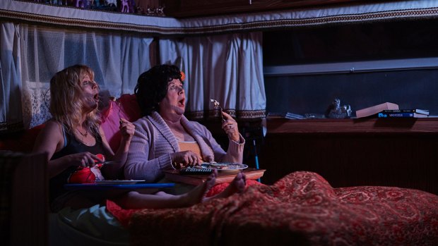 Nicci Wilks (left) and Susie Dee share a love-hate relationship in <i>Caravan</I>.