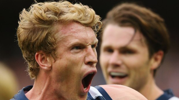 Josh Caddy is on his way back into the AFL for Geelong.