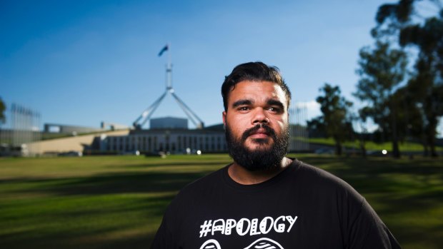 "It was overwhelming": Harry Williams at Parliament House. 