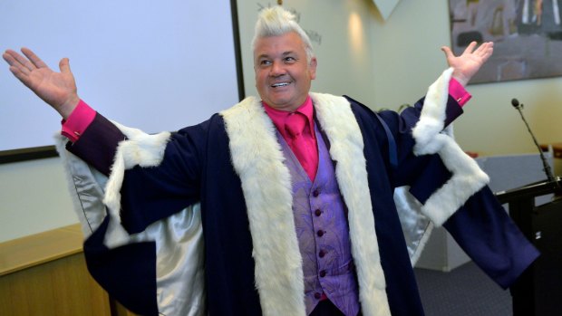 Darryn Lyons, when he was announced as the popularly-elected Geelong mayor in 2013. 