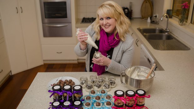 Samantha White, of Conder, started her business after learning soldiers were sent cakes in jars during WWII.