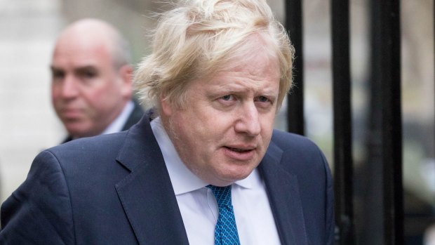 'Pompous popinjay': UK foreign secretary Boris Johnson has accused anti-Trump politicians of jeopardising UK-US trade relations. 