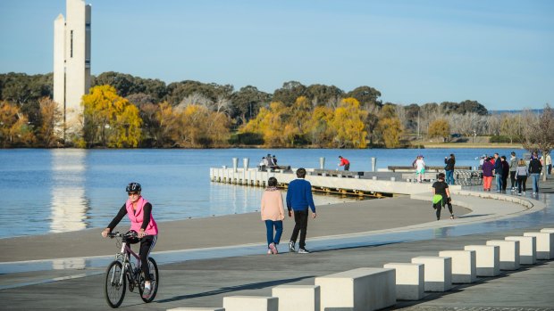 Changing face of Canberra: Lake Burley Griffin could be part of a new central electorate.