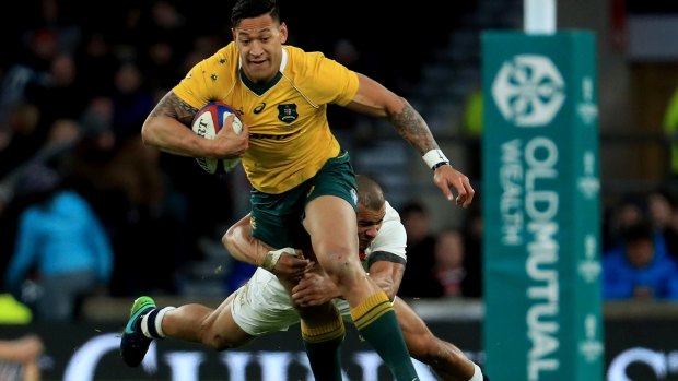 Ripe for a move: Israel Folau is looking hesitant.