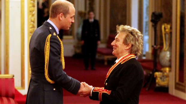 Buckingham Palace is used for dozen of royal engagements each week. Here's Prince William turning Rod Stewart from a singer into a knight.