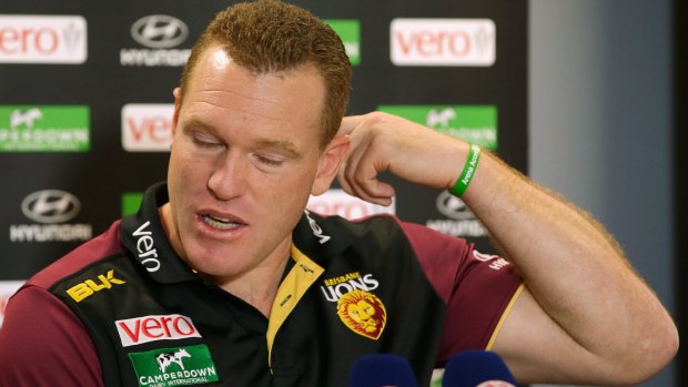 Brisbane Lions coach Justin Leppitsch is feeling the heat.