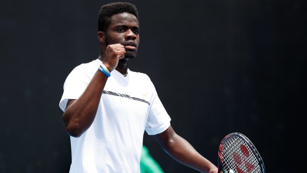 Rising star: Young American players Frances Tiafoe. 