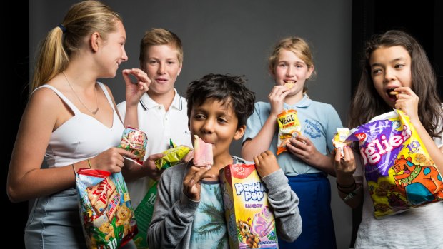 Taste testers: Rebecca Jones, Reid Jones, Luca Portwin, Phoebe Myers and Juna Elliott.