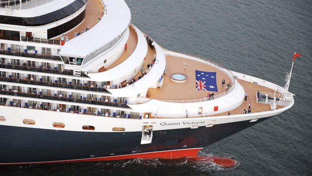Bow: Queen Victoria visits Australia in 2008.