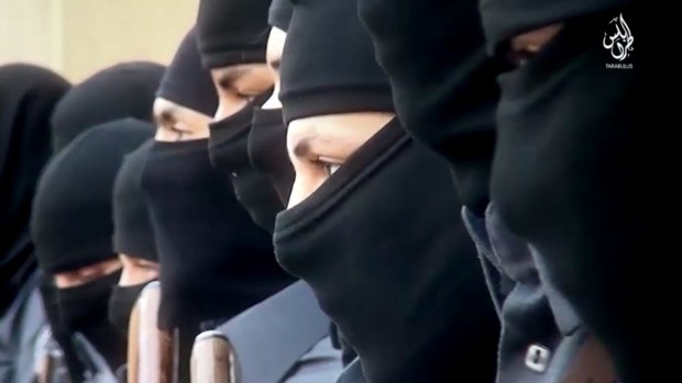 Islamic State "police" training in Sirte, Libya. The Islamist group is using children as young as 8 for suicide bombing missions in Syria.