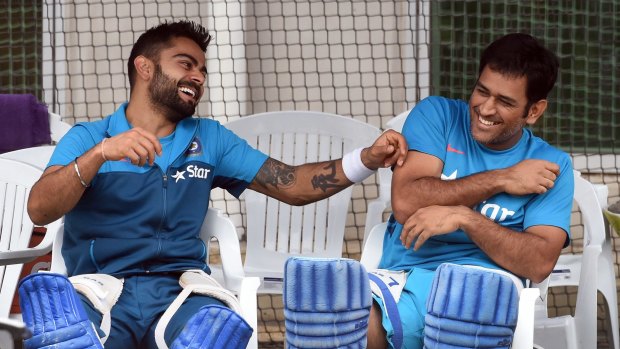 Dynamic: Virat Kohli (left) is perfectly at ease as India's star act.