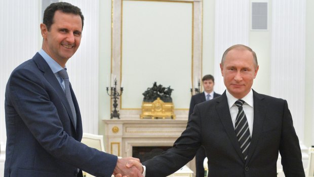 Syrian President Bashar al-Assad and Russian President Vladimir Putin, pictured together in October.