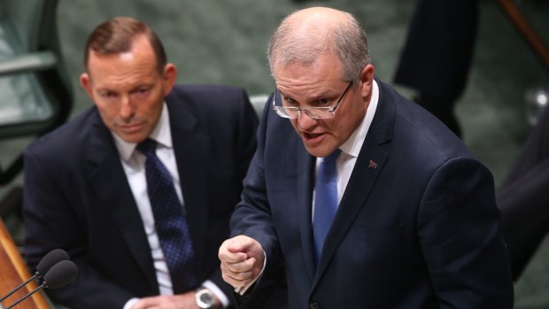 Prime Minister Tony Abbott and Social Services Minister Scott Morrison.