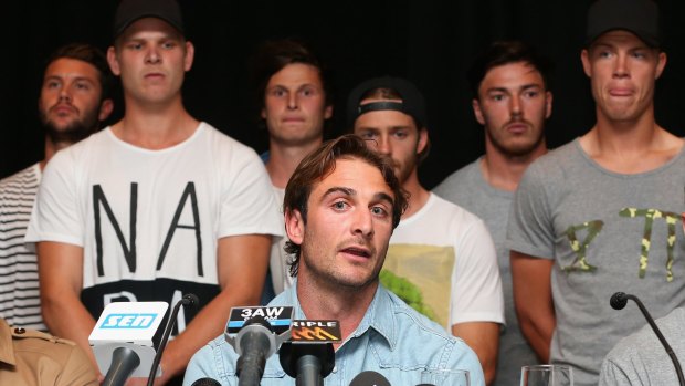 Jobe Watson and team mates.