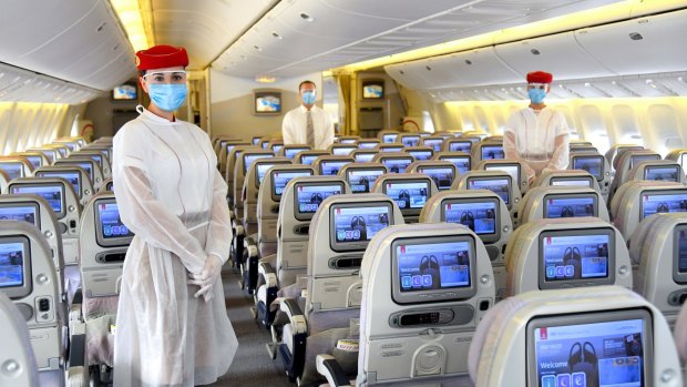 May 15, aboard an Emirates aircraft