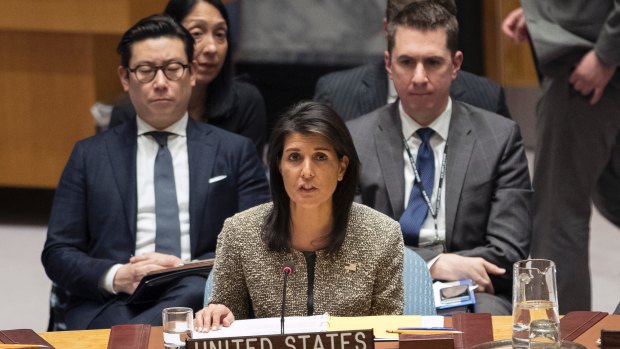 American Ambassador to the United Nations Nikki Haley said the US would always make decisions based upon American interests.