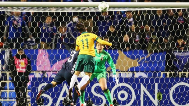 Goal: Lisa De Vanna heads home for Australia against Japan in Osaka.