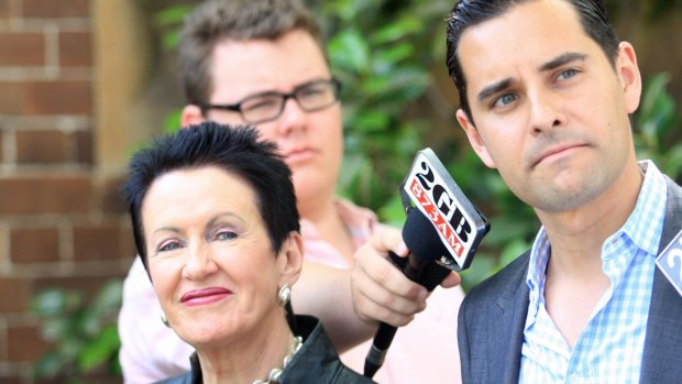 Opposed to polling changes: Independent member for Sydney Alex Greenwich with lord mayor Clover Moore.