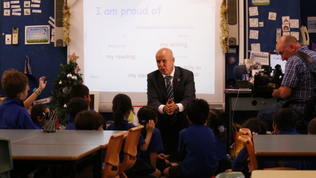 NSW Education Minister Adrian Piccoli tours Ultimo Public School.  