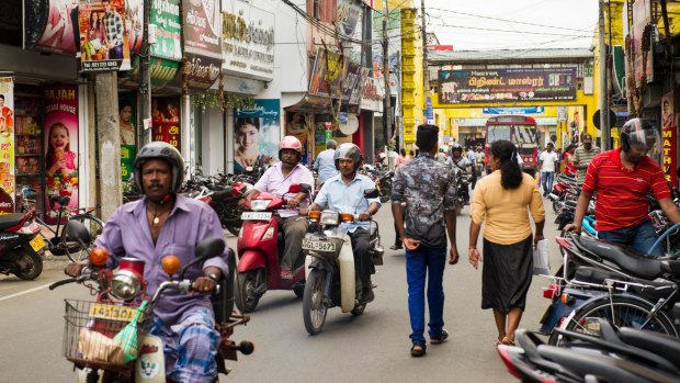 Streets of Jaffna, Sri Lanka.