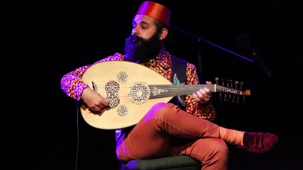 Oud virtuoso Joseph Tawadros. 4 May 2018. Photo:?Lara Bohdanowicz