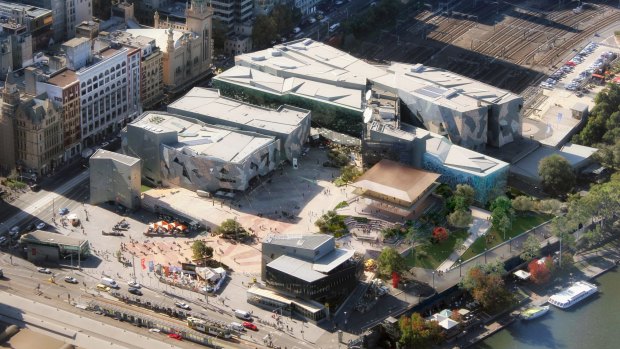 How Federation Square might look from the air.