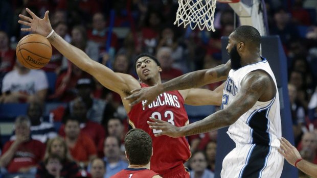 Dominant: Anthony Davis was a beast for New Orleans against Orlando.
