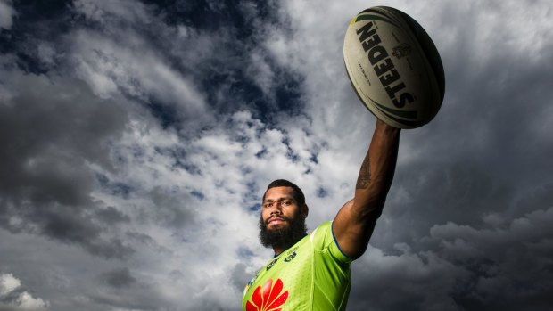 New recruit: Former Melbourne Storm winger Sisa Waqa will line up for the Raiders in 2015.
