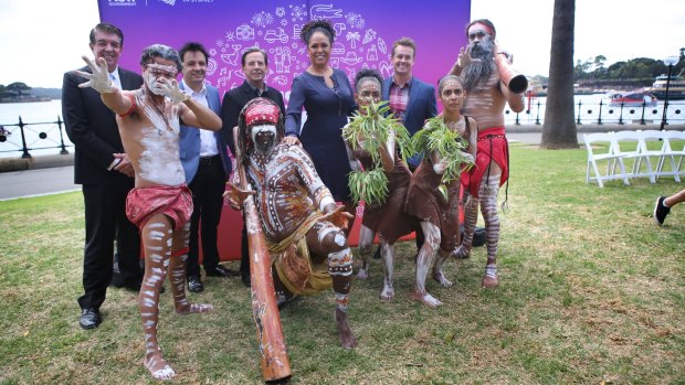 Australia Day entertainers at a media call in Sydney prior to the January 26th celebrations. 