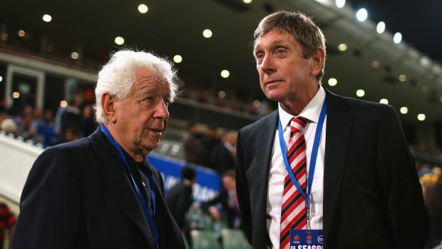 Captain's pick: Gorman with FFA chairman Frank Lowy.