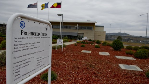 The Alexander Maconochie Centre, where 22 per cent of detainees were Aboriginal or Torres Strait Islander at January 1 this year. 